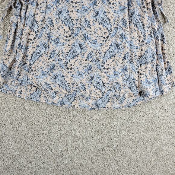 Don't Ask Why Tank Top Womens S Paisley Side Tied Closure Boat Neck Sleeveless‎ - Picture 6 of 12